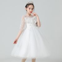 Hochzeitskleid 2022 Neue Kinderkleidung flauschiger Prinzessin Fabrik Direktverkäufe in der großen Kindershow
