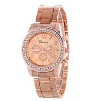 Montre-bracelets Genève classique de luxe strass Voir les femmes montres mode dames kadin izle horloge femme