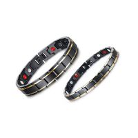 316L Stainless Steel Health Energy Bracelet Men s Titanium Steel Bio Magnetic Therapy Power women's Bangle For couple Fashion182a
