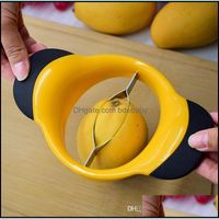Kitchen Stainless Steel Mango Slicer Large Fruit Cutter Blades With Non Slip Handles Lx3449 Drop Delivery 2021 Vegetable Tools Kitchen Di
