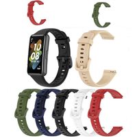 Correas de reloj de silicona para Huawei Band 7 Accesorios de pulseras Correa deportiva para pulsera Huawei Band7