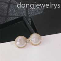 Designer Ohrring Clip Perle Ohrringe glänzend Charm Stud Dongjewelrys Frauen baumeln