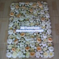 Flores decorativas Coronas de 10 piezas/lote de seda artificial Peony Flower Wall Fondo de boda Caballero/Pilar Road Lead Market Decorativ