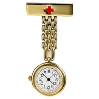 Moda T-tipo Enfermera Reloj Aleación Numeral Broche Hang Reloj Cofre Pandent Doctor Reloj de cuarzo para hombres mujeres