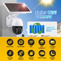 Камеры Fuers 3MP Solar Power Camera Беспроводная батарея IP -панель Wi -Fi Outdoor Security Cloud Storage IP66 WaterProuteipip