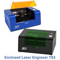 Printers Twotrees TS3 40W/80W ingesloten laseregraventmachine Koolstofdioxide Tube Diy Hoge Precision Canving 300x200mmprinters
