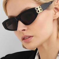 نظارة شمسية Cat Eye Women Fashion Designer Color Lens Cateye Sun Glasses Cool B Party Beach UV400