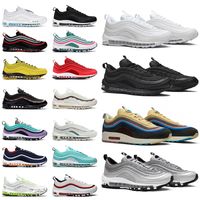 حذاء رياضي اير ماكس 97 للرجال والنساء 97s ولدت في ساوث بيتش كحلي منتصف الليل ثلاثي أسود أحذية رياضية 36-45