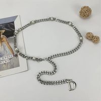 Femmes Pearl Gold Chains Courroies Concentreurs de mode Link Link Lettre D Lettre D Lettre D Maquettes Femme Femme En Alliage En Alliage Robe Accessoires Taretba265s