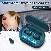 Kulaklık Kulaklık MD06-TWS Bluetooth Kulaklık Yüksek Dayanıklılık 5.1 Kablosuz Spor Dijital Kulak içi Kulaklık Çalışan Kulaklık
