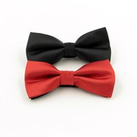 Yay bağları Yüksek kaliteli beyler boş zaman resmi çizgili kravat bowtie erkek damat evliliği siyah kırmızı desen kelebek