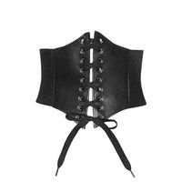 Cinturas de trabajo para hombres Mujeres de servicio pesado de moda Un minimalismo de corte adicional Lady Girdle en cinturón Black Menbelts
