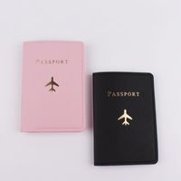 Cartes Holders Lover Couple Couverture de passeport Stamping Simple Plane Femmes Men de voyage Holder Mariage Fashion Giftcard