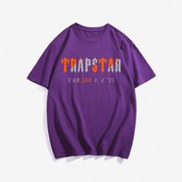 Мужские повседневные рубашки летняя мужская футболка Trapstar Camisetas круглые шеи короткие рукава спортивные нулевые нуты