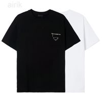 Luxus T-Shirt Sommer Herren Womens Kurzärmeles Mode T-Shirt Pure Cotton hochwertige Hemden Freizeit klassische Muster Größe S-XXL