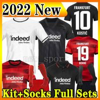 22 23 Eintracht Frankfurt Soccer Jersey 21/22 Europa Kits Добавить носки полные сет