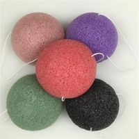 Natural Konjac Cosmetic Puff Bamboo Charcoal Cleanser Sponge Makeup Facial Cleaning Tool Smooth Beauty Essential Konnyaku247S
