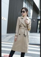 new arrival women fashion England PLUS long trench coat top ...