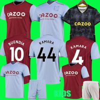 2022 2023 Aston Villaes Kamara Soccer Jerseys 22 23 Watkins Buendia McGinn El Ghazi Douglas Luiz Mings Konsa Cash Diego Carlos Football Shirts Player Version