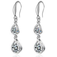 Dangle & Chandelier Utimtree Elegant Wedding Earrings For Brides Crystal Tassel Earring Fashion Jewelry Brincos BijouxDangle