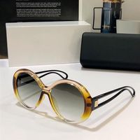 Luxusmarke Sonnenbrille Großzügiger Stil für Frauen hochwertige Acetatrahmen Rundrahmen Design mit Originalpaketen Street S2429
