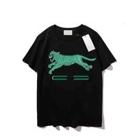 T-Shirt erkek Lüks Moda Tiger Blade Baskı Erkekler Kadınlar Için Tasarımcı Tees Gömlek Erkek Yaz Streetwear Giyim Mürettebat Boyun Tshirt S-2XL WOZK