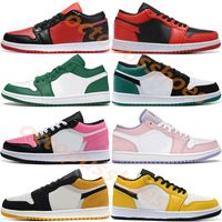 Shoes 1S Low Mens Basketball Luxury designer Jumpman 1 Red Orbit Royal Yellow Shattered Backboard Womens TS Varsity Red running Sports Sneakers