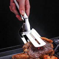 304 Pain en acier inoxydable BBQ Outils alimentaires Steak de viande Clip