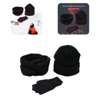 Szaliki 3PC/zestaw czapka czapka elastyczna wełniana przędza trzymaj ciepło trzyczęściowe zimowe rękawiczki szalik