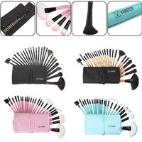 Vander Pro 24pcs Colors Makeup Brushes Set Travel Ansiktsskönhet Kosmetik Kits Eyeshadow Powder Soft Make-Up Pincel Maquiagem Bag283b