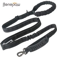 Dog Collars & Leashes Benepaw 4-in-1 Multifunction Heavy Duty Leash Car Seat Belt Reflective Absorbing Bungee Pet Traffic ControlDog Leashes