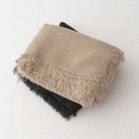 Scarves Solid Color Cashmere Like With Tassel All Sides Wome...