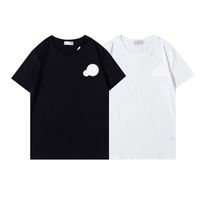 Tasarımcı Erkek Tişörtleri Kadın Grafik Tees İşlemeli Rozet Logosu Polo Erkekler Tişört Yaz Markası Pamuk Tişörtleri