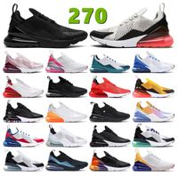 2022 New 270 Mens Women Running Shoes Triple Black White Barely Rose University Gold Tiger 270s Medium Olive Trainers Designer Sneakers
