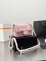 HBP плетеный клапан мешок мессенджера 2022 мода новая высококачественная шерстяная женщина дизайнерская сумка сумка посылки