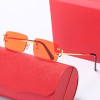 Fashion designer di alta qualità occhiali da sole di lussuosa goggle quadrata senza goggle sport occhiali per donne bicchieri adumbrali all'aperto occhiali da sole