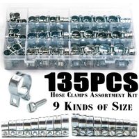 135pcs double ears clamp 8- 18mm worm drive water pipe clips ...