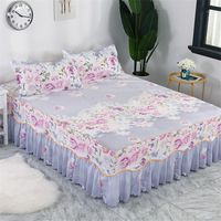 Bedcover cubrecama, sängkläder sängkläder, mode säng kjolar, blommor, färgglada sängspreads, sängar 1,8 / 1,5 / 1,2 meter.
