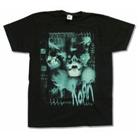 Korn x Ray Black T-shirt Path officiel adulte de la totalité 220628