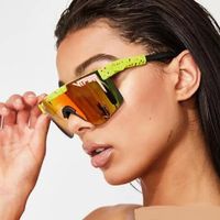 Pembe Yeni Yüksek Kalite Boy Güneş Gözlüğü Polarize Aynalı Kırmızı Lens Çerçeve UV400 Koruma Erkekler Spor 2021