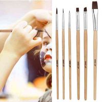 NXY Make up Brush 6pcs Face Body Art Oil Paint Brushes Drawing Halloween Makeup Watercolor for Set