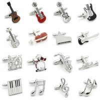 Music Cufflinks For Men Novelty Music Note Design Gift For Men Cuff Links Whole&retail1234J