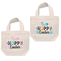Gift Wrap Pink Blue Boy Girl Chocolate Present Treat Bags Garden Egg Hunt Basket Kid Happy Easter Party Decoration Favor