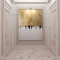 Paintings Modern Abstract City Scenery Art Gold Home Decor H...