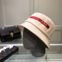 قبعات دلو الأزياء الشهيرة الفاخرة Sunshade Pd Red Logo Hat Printed Letter Designer Propeledile Hat Cap Faher