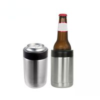 Upores 12 onças refrigerador de cerveja 304 garrafa de cerveja em aço inoxidável lata de lata de parede dupla de parede dupla