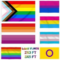 DHL 게이 깃발 90x150cm 무지개 사물 자존심 양성애자 레즈비언 팬 섹스 액세서리 플래그 CPA4205