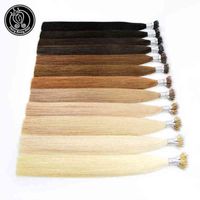 Fairy 0.8g s 16-18 inch Remy Micro Beads Extensions In Nano Ring Links Russian Hu Hair Platinum Blonde 40g