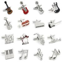 Music Cufflinks For Men Novelty Music Note Design Gift For Men Cuff Links Whole&retail1274f
