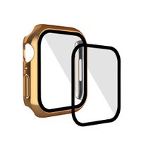 Calcoplate Hard Watch Case с защитником из закаленного стеклянного экрана для Apple Iwatch Series 7/6/5/4/3/2/1.